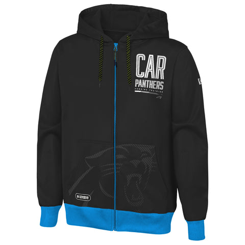 Outerstuff NFL Men's Carolina Panthers Drop Back Performance Fleece Hoodie