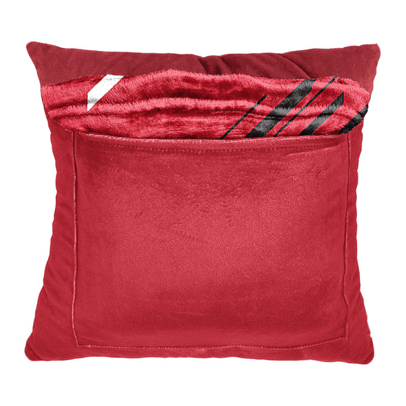 Northwest NCAA Wisconsin Badgers Pillow & Silk Touch  Throw Blanket Set