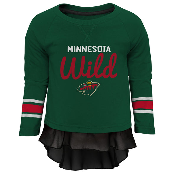 Outerstuff NHL Kids Girls (4-6X) Minnesota Wild Top and Leggings Set