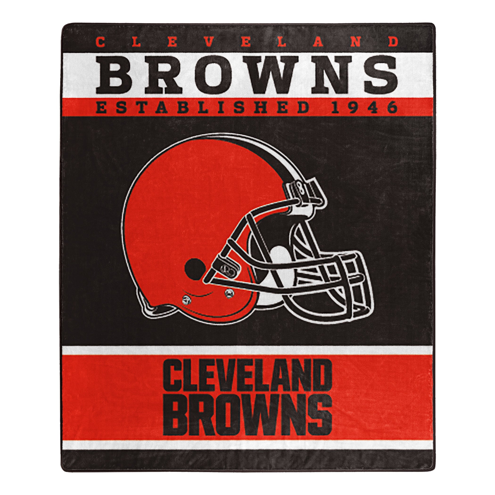 Northwest NFL Cleveland Browns Gridiron Fleece Throw Blanket, Team Colors,  50 x 60