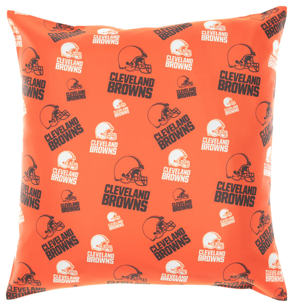 FOCO NFL Cleveland Browns 2 Pack Couch Throw Pillow Covers, 18 x 18