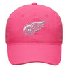 Outerstuff NHL Youth Girls Detroit Red Wings Adjutable Strap Baseball Cap, Pink