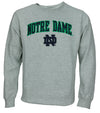 NCAA Men's Notre Dame Fighting Irish Logo Pullover Fleece Crew Sweatshirt