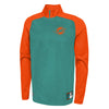 Outerstuff NFL Men's Miami Dolphins O-Line Performance 1/4 Zip Fleece Top