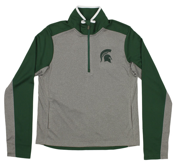 Outerstuff NCAA Youth (8-20) Michigan State Spartans Matrix 1/4 Zip Long Sleeve Top