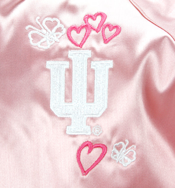 Adidas NCAA Toddlers Indiana Hooisers Satin Cheer Jacket - Pink