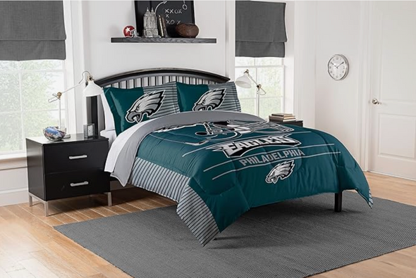 Northwest NFL Philadelphia Eagles Safety FULL/QUEEN Comforter and Shams