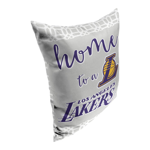 Northwest NBA Los Angeles Lakers 2 Piece Sweet Home Fan Pillow Cover, 15X12