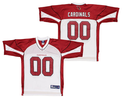 Reebok NFL Men's Arizona Cardinals #00 Team Replica Jersey, White/Red