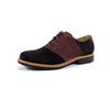 Cole Haan Men's Great Jones Saddle II Lace Up Suede Dress Oxfords Shoes, Black