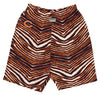 Zubaz NFL Men's Chicago Bears Lounge Zebra Print Shorts