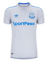 Umbro Men's Everton F.C. Short Sleeve Away Jersey, Grey