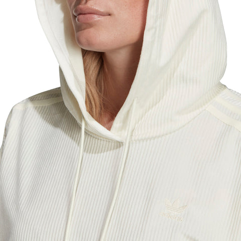 Adidas Women's Velvet Corduroy Hoodie, Color Options