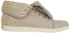 Boutique 9 Women's Katreen Foldover Studded Sneakers Shoes, Light Grey / Multi