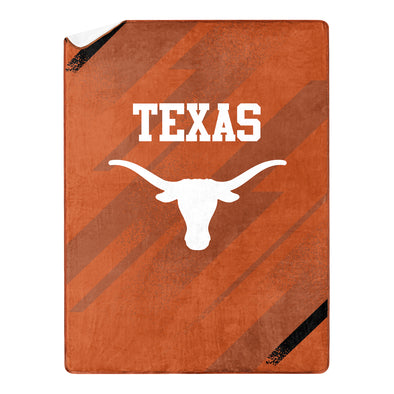 Northwest NCAA Texas Longhorn Silk Touch Sherpa Throw Blanket, 60"X80"