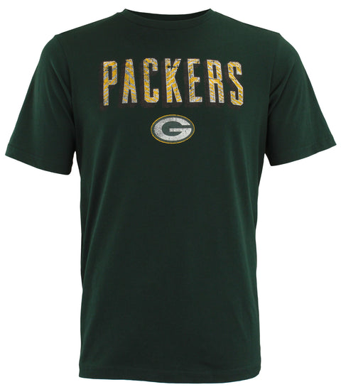 Zubaz NFL Men's Green Bay Packers Short Sleeve Zeb Graphic T-Shirt