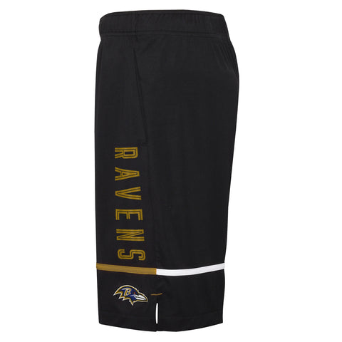 Outerstuff NFL Men's Baltimore Ravens Rusher Performance Shorts