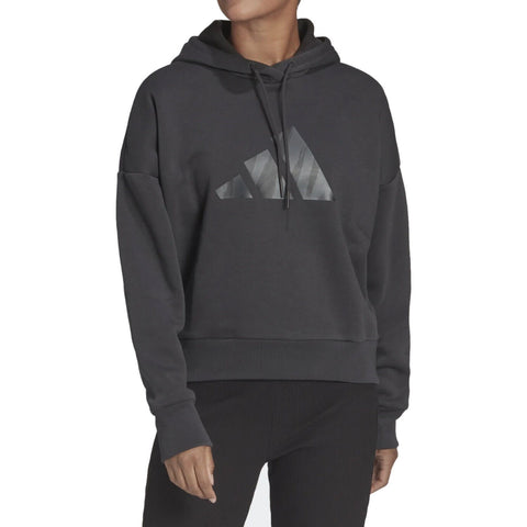 adidas Women's Sportswear Future Icons Feel Fierce Graphic Hoodie, Carbon