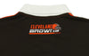 KLEW NFL Men's Clevleland Browns Diagonal Stripe Rugby Polo