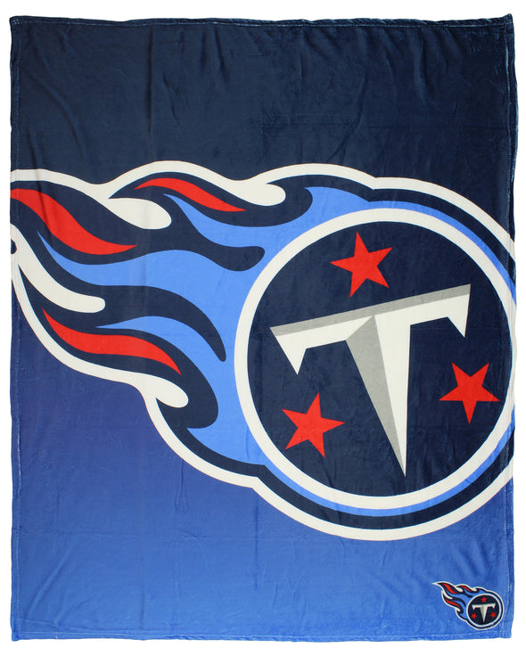 FOCO NFL Tennessee Titans Gradient Micro Raschel Throw Blanket, 50 x 60