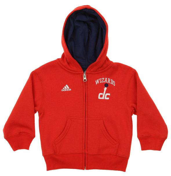 Adidas NBA Toddlers Washington Wizards Pledge Full-zip Hoodie, Red