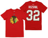 Reebok NHL Men's Chicago Blackhawks Michal Rozsival #32 Player Tee, Red