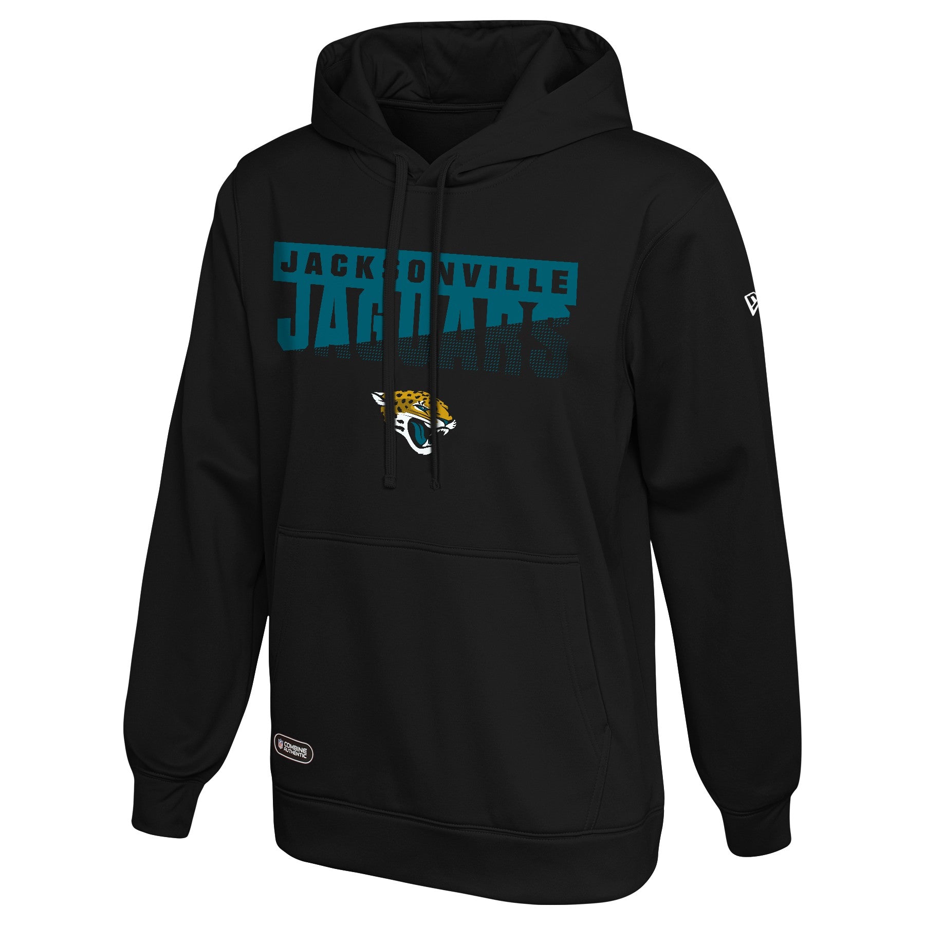 New Era Jacksonville Jaguars NFL Men's School of Knocks Pullover Performance Fleece Hoodie, Black