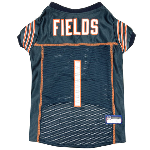 Pets First NFL Chicago Bears Justin Fields Team Player Dog Jersey