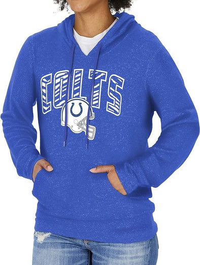 Zubaz NFL Women's Indianapolis Colts Marled Soft Hoodie