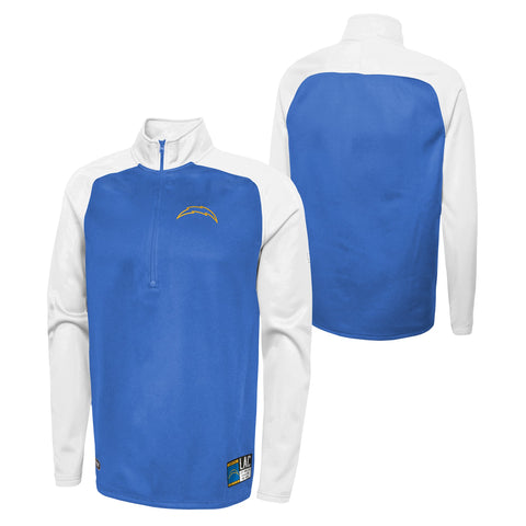 New Era NFL Men's Los Angeles Chargers O'Line Half Zip Pullover