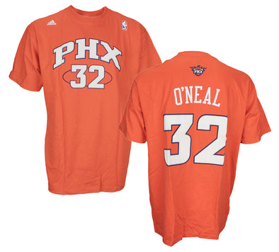 Adidas NBA Basketball Men's Phoenix Suns O'Neal  #32 T-Shirt - Orange
