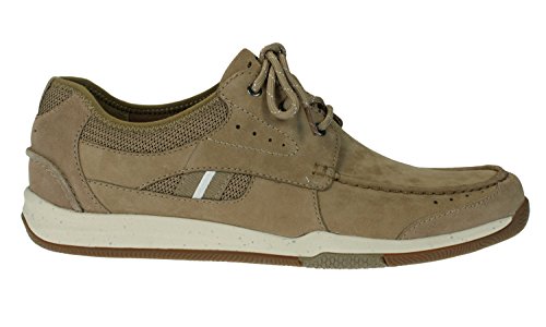 Clarks Men's Waktins Race Casual Lace Up Oxfords Shoes - Taupe Nubuck