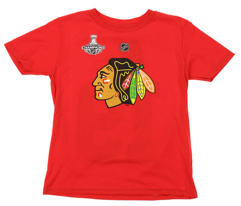 NHL Youth Chicago Blackhawks Jonathan Toews #19 Player Tee, Red