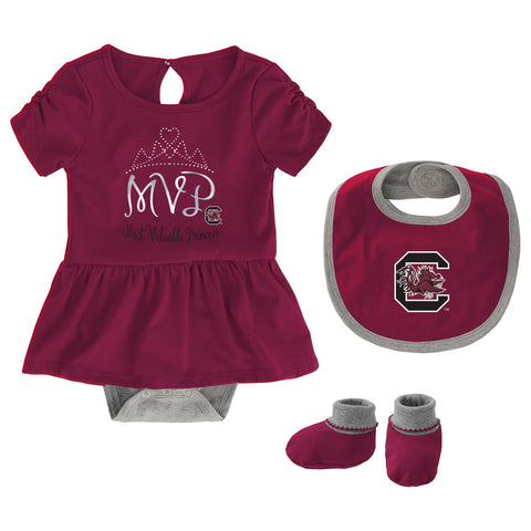 Outerstuff NCAA Infant Girls South Carolina Gamecocks MVP Three Piece Set