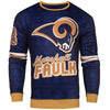 NFL Men's St. Louis Rams Marshall Faulk Retired Player Ugly Sweater