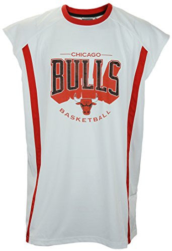 Zipway NBA Basketball Men's Big & Tall Chicago Bulls Sleeveless Muscle Shirt, White