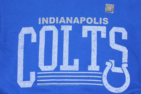 Indianapolis Colts NFL Football Men's Fundamentals Logo T-Shirt Tee Top, Blue