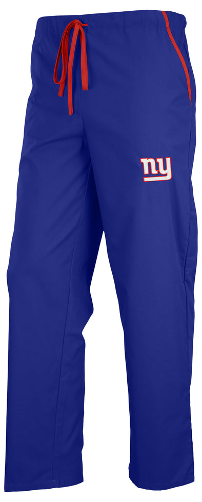 Fabrique Innovations NFL Unisex New York Giants Team Logo Scrub Pants