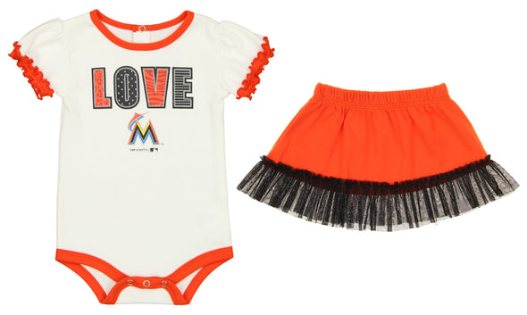 Outerstuff MLB Infants Miami Marlins Home Field Dress with Bloomer