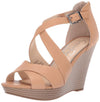 Jessica Simpson Women's Jakayla Wedge Sandal, Buff