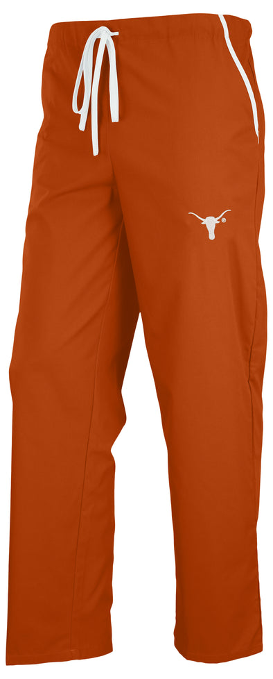 Fabrique Innovations NCAA Unisex Texas Longhorns Team Logo Scrub Pants