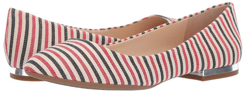 Jessica Simpson Women's Ginly Ballet Flat, Red/Navy