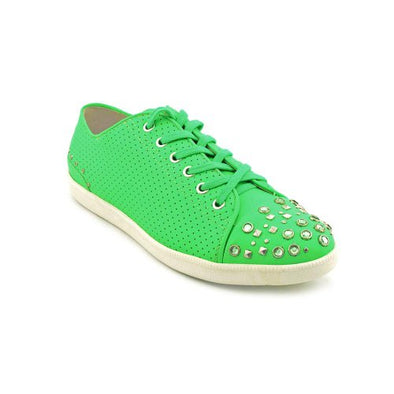 Boutique 9 Women's Katelyn1 Fashion Studded Lace Up Sneakers Shoes, Green
