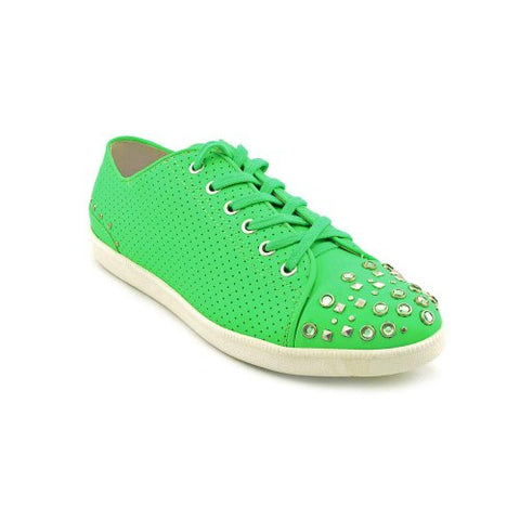 Boutique 9 Women's Katelyn1 Fashion Studded Lace Up Sneakers Shoes, Green