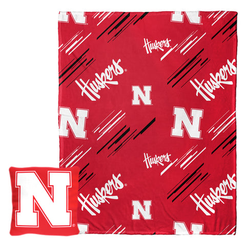 Northwest NCAA Nebraska Cornhuskers Silk Touch Throw Blanket, 40"x50"