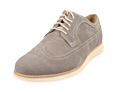 Cole Haan Men's Lunargrand Long Wing Oxford Shoes - Ironstone Canvas