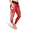 Forever Collectibles NFL Women's Arizona Cardinals Team Stripe Leggings, Red