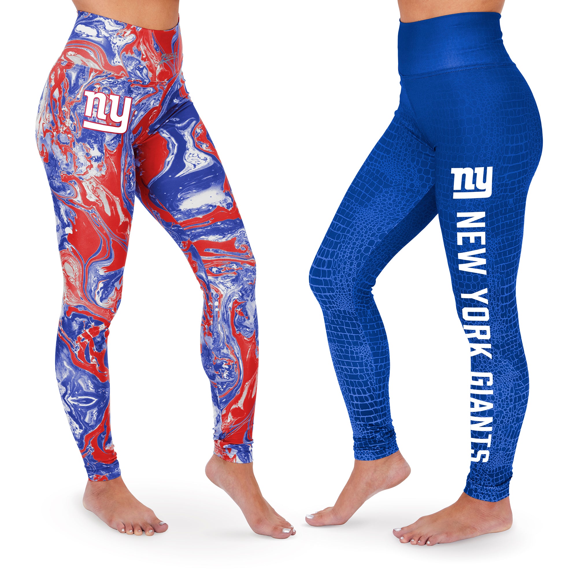 Zubaz New York Giants Royal/Red Zebra Pants Size: Small