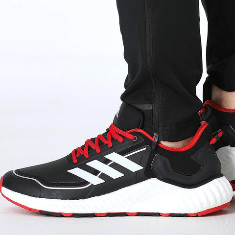 Adidas Men's ClimaWarm LTD Low Running Shoes, Black/White/Scarlet