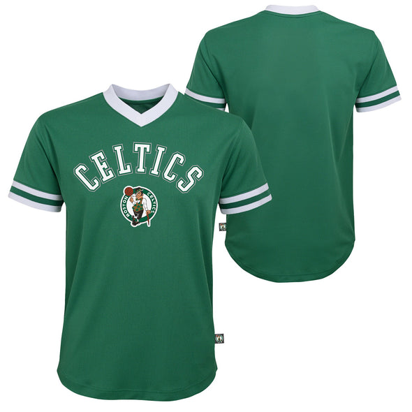 Outerstuff NBA Youth Boys (8-20) Boston Celtics Short Sleeve Mesh Fashion Top